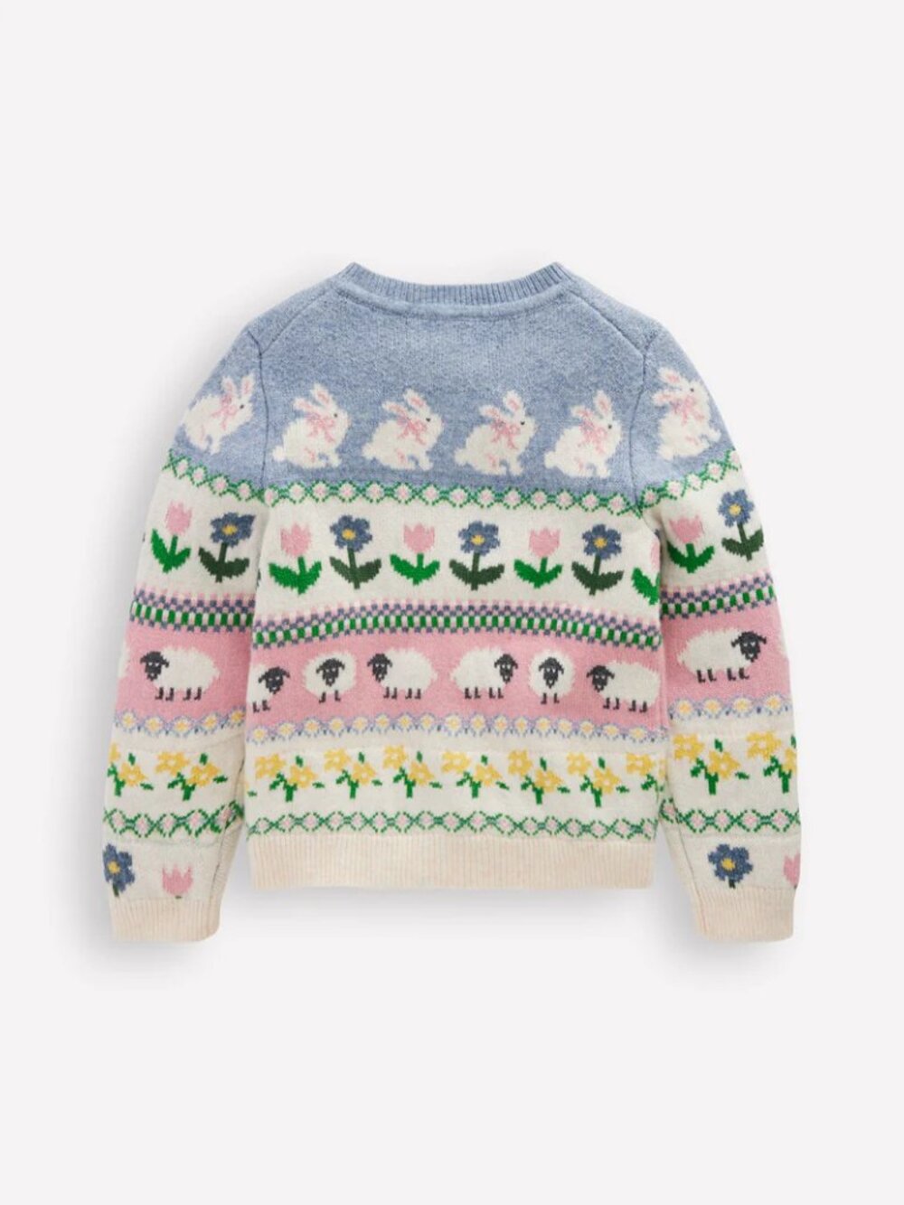 NWOT Mini Boden Edie Fair Isle Cardigan - Picture 3 of 9